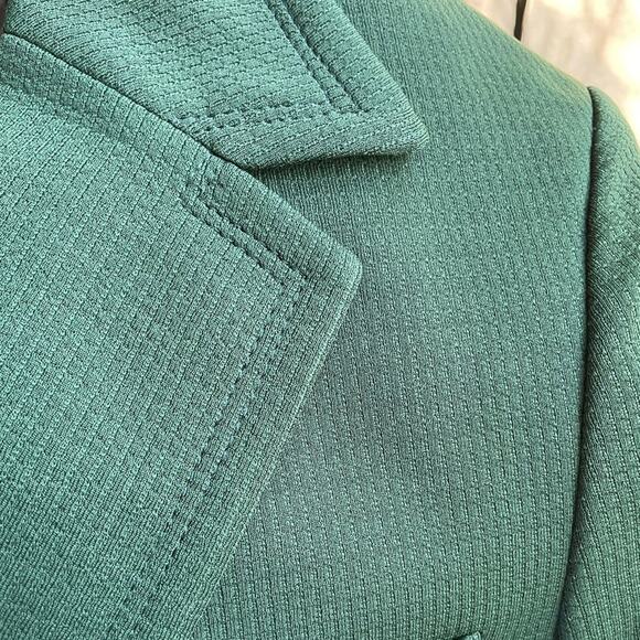Vintage Blazer Green 46L Deadstock Romania 60s Beatles Double Knit Jacket RARE - Picture 2 of 15